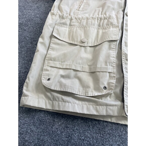 Vintage Trader Bay Chore Jacket Mens Large Beige Windbreaker Pockets Full Zip - Picture 9 of 16